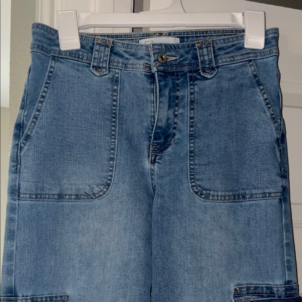 Women’s Cargo Jeans Wide Leg Cut
